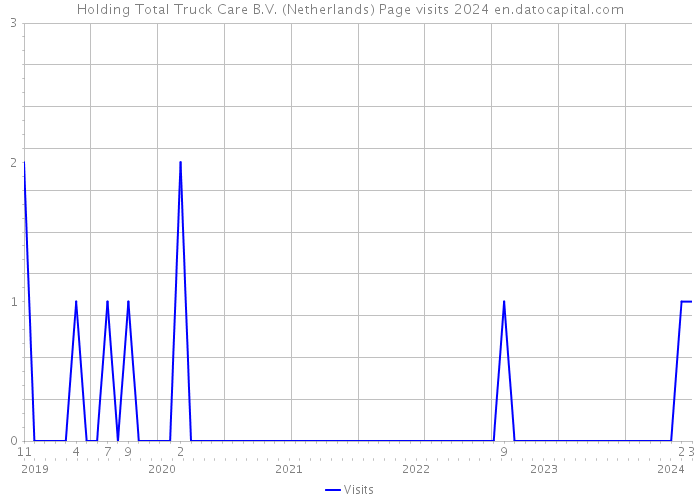 Holding Total Truck Care B.V. (Netherlands) Page visits 2024 