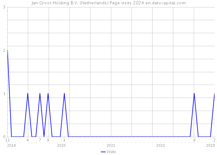 Jan Groot Holding B.V. (Netherlands) Page visits 2024 