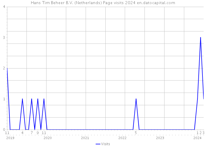 Hans Tim Beheer B.V. (Netherlands) Page visits 2024 