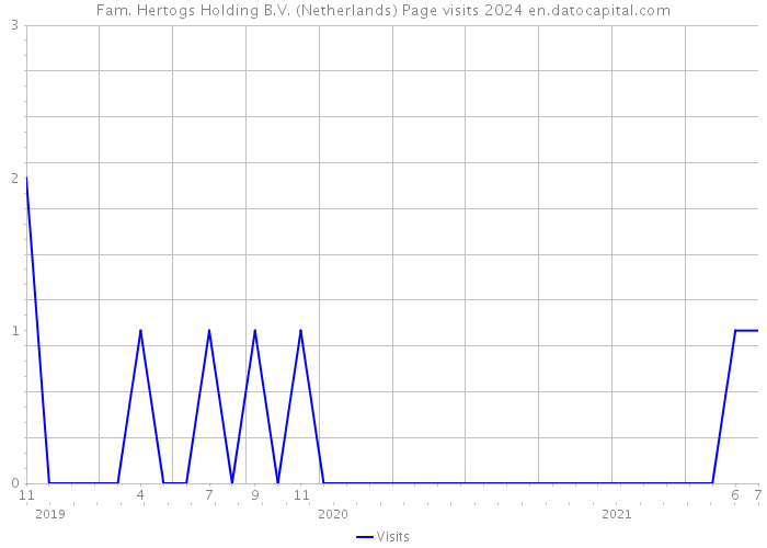 Fam. Hertogs Holding B.V. (Netherlands) Page visits 2024 