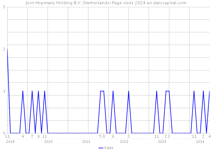 Jorn Hopmans Holding B.V. (Netherlands) Page visits 2024 
