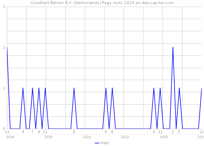 Goedhart Beheer B.V. (Netherlands) Page visits 2024 