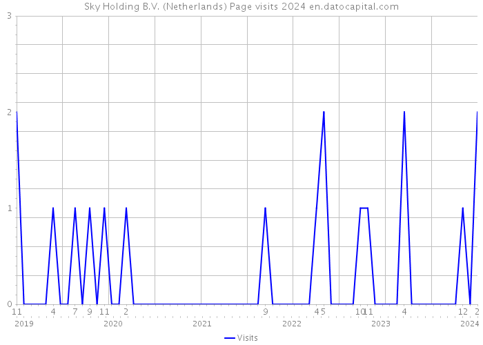 Sky Holding B.V. (Netherlands) Page visits 2024 