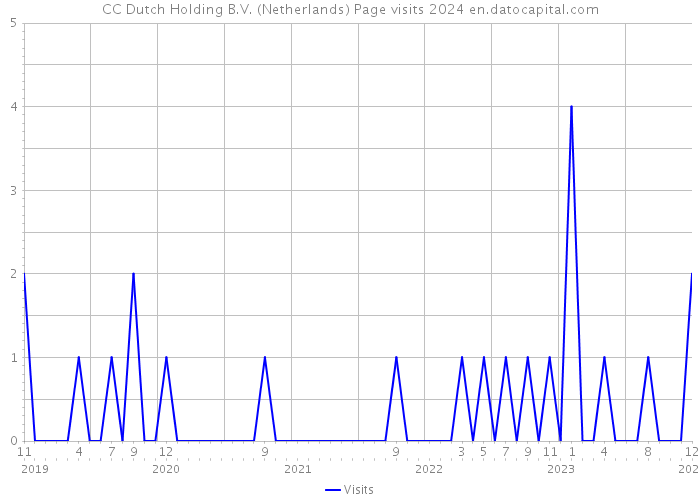 CC Dutch Holding B.V. (Netherlands) Page visits 2024 