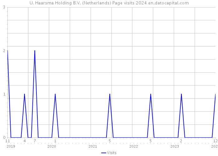 U. Haarsma Holding B.V. (Netherlands) Page visits 2024 