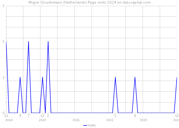 Migiel Gloudemans (Netherlands) Page visits 2024 