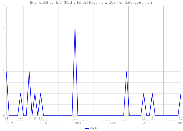 Bosma Beheer B.V. (Netherlands) Page visits 2024 
