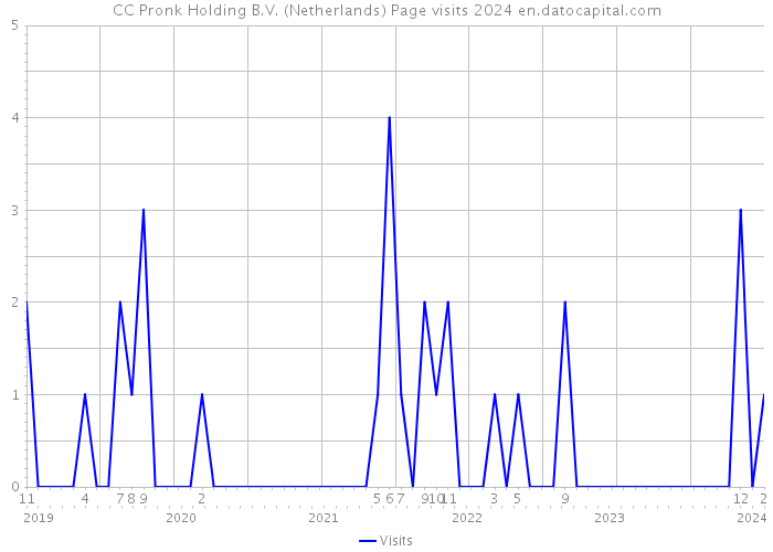 CC Pronk Holding B.V. (Netherlands) Page visits 2024 