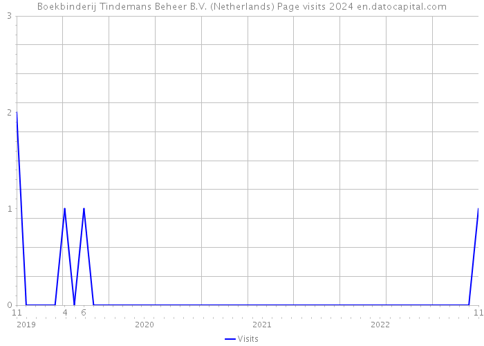Boekbinderij Tindemans Beheer B.V. (Netherlands) Page visits 2024 