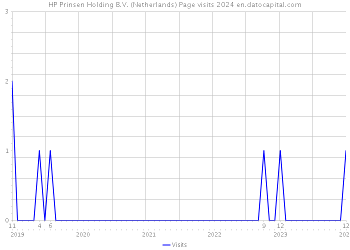 HP Prinsen Holding B.V. (Netherlands) Page visits 2024 