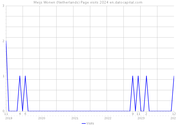 Meijs Wonen (Netherlands) Page visits 2024 