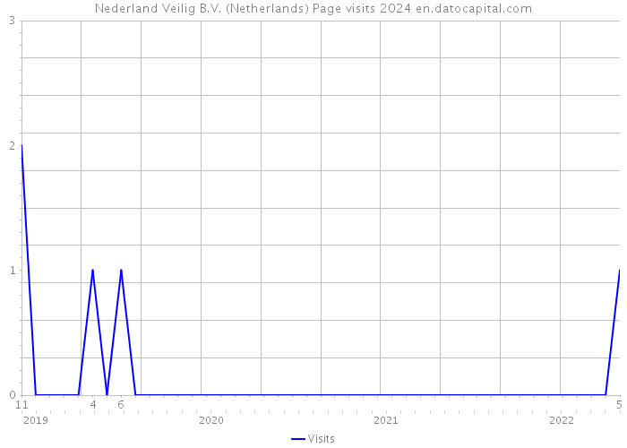 Nederland Veilig B.V. (Netherlands) Page visits 2024 