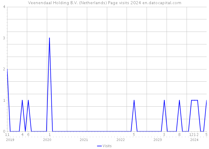 Veenendaal Holding B.V. (Netherlands) Page visits 2024 