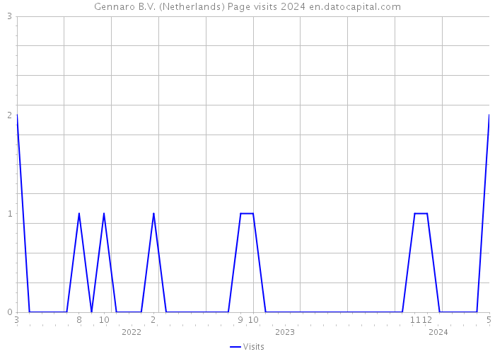 Gennaro B.V. (Netherlands) Page visits 2024 