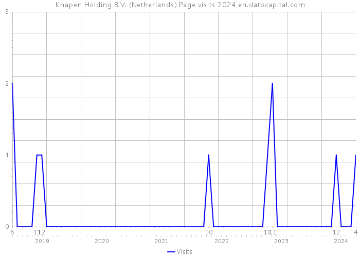 Knapen Holding B.V. (Netherlands) Page visits 2024 