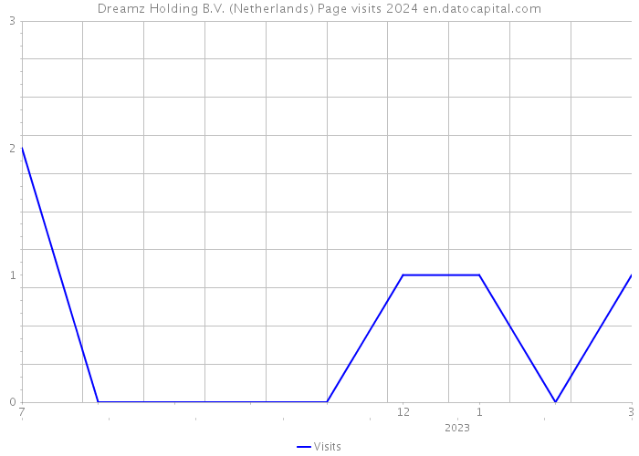Dreamz Holding B.V. (Netherlands) Page visits 2024 