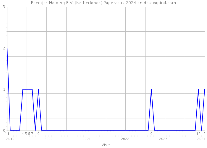 Beentjes Holding B.V. (Netherlands) Page visits 2024 