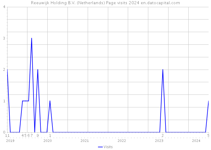 Reeuwijk Holding B.V. (Netherlands) Page visits 2024 
