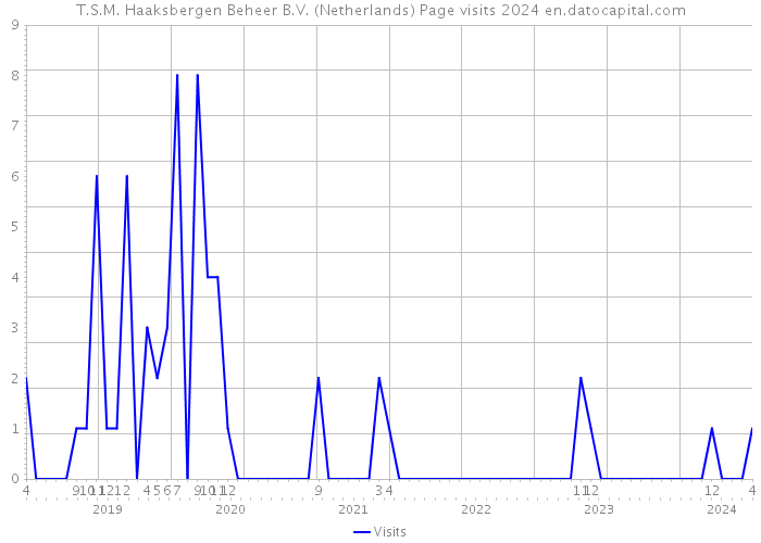 T.S.M. Haaksbergen Beheer B.V. (Netherlands) Page visits 2024 