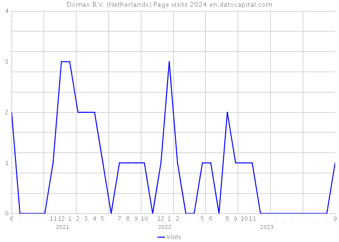 Domax B.V. (Netherlands) Page visits 2024 