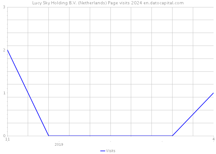Lucy Sky Holding B.V. (Netherlands) Page visits 2024 