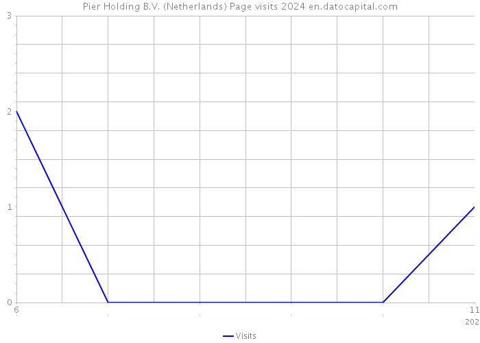 Pier Holding B.V. (Netherlands) Page visits 2024 