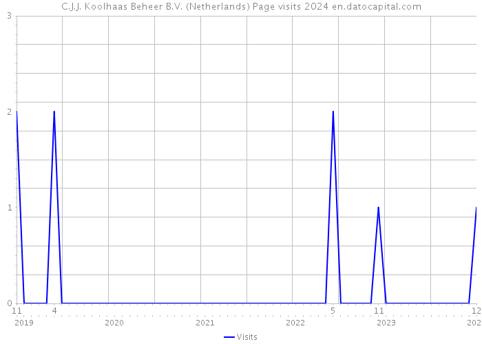 C.J.J. Koolhaas Beheer B.V. (Netherlands) Page visits 2024 