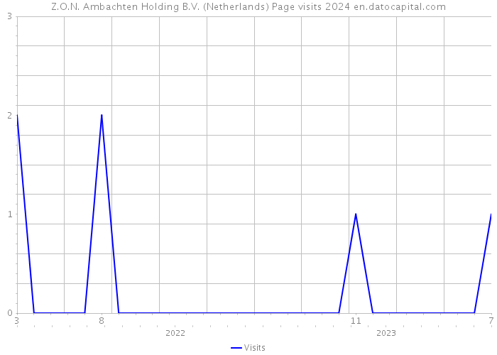 Z.O.N. Ambachten Holding B.V. (Netherlands) Page visits 2024 
