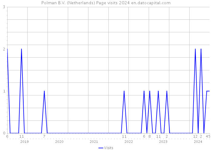 Polman B.V. (Netherlands) Page visits 2024 
