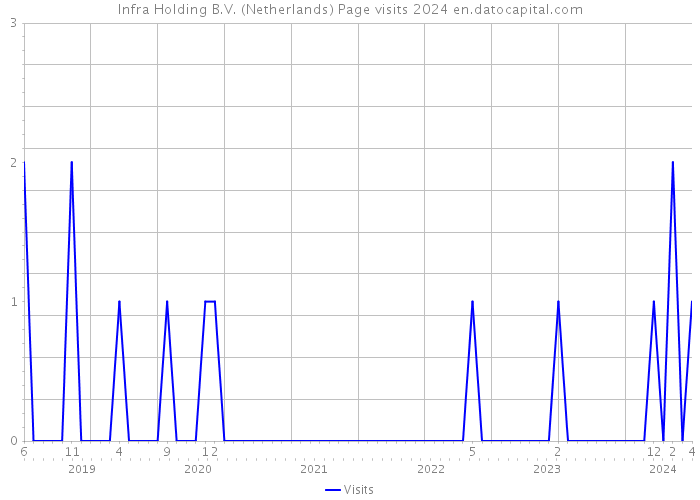 Infra Holding B.V. (Netherlands) Page visits 2024 