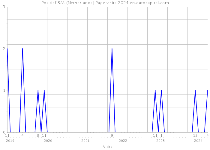 Positief B.V. (Netherlands) Page visits 2024 