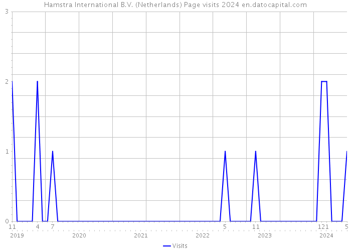 Hamstra International B.V. (Netherlands) Page visits 2024 