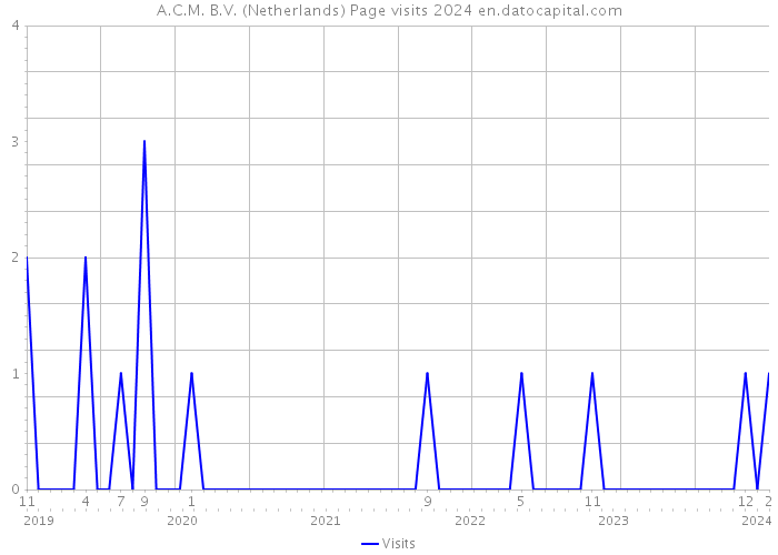 A.C.M. B.V. (Netherlands) Page visits 2024 