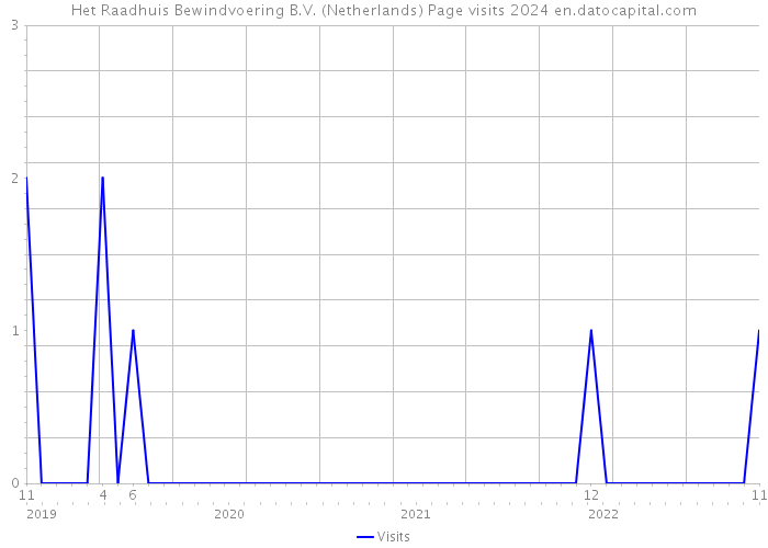 Het Raadhuis Bewindvoering B.V. (Netherlands) Page visits 2024 