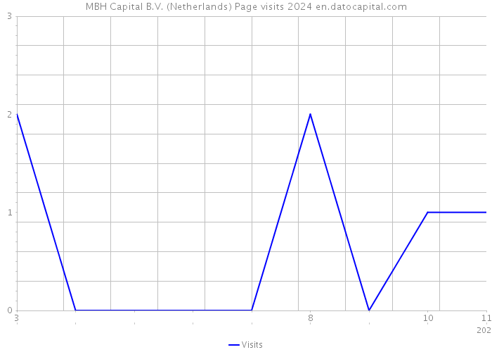 MBH Capital B.V. (Netherlands) Page visits 2024 