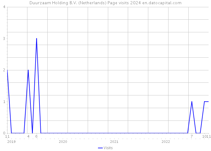 Duurzaam Holding B.V. (Netherlands) Page visits 2024 