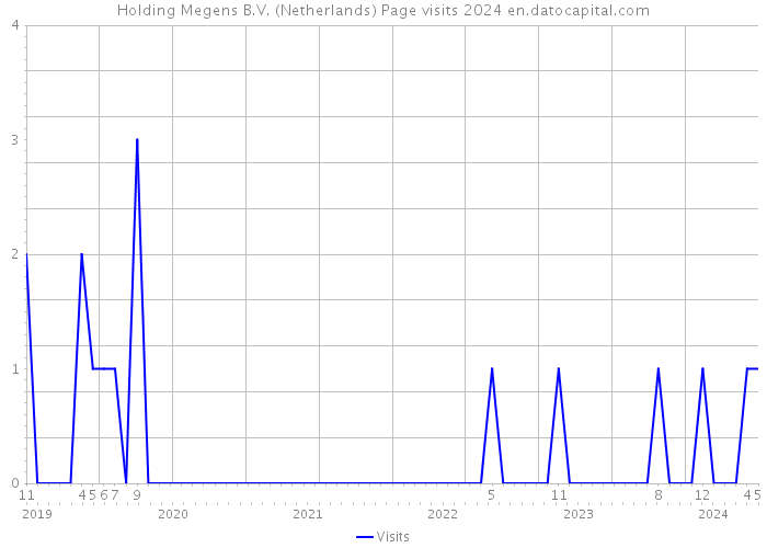 Holding Megens B.V. (Netherlands) Page visits 2024 