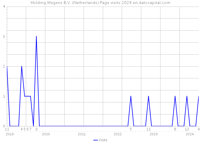 Holding Megens B.V. (Netherlands) Page visits 2024 