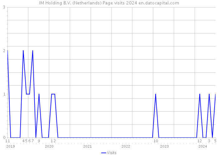IM Holding B.V. (Netherlands) Page visits 2024 