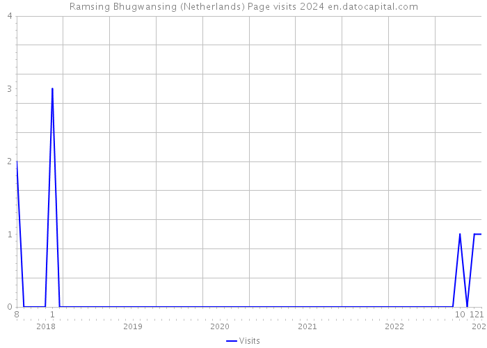Ramsing Bhugwansing (Netherlands) Page visits 2024 