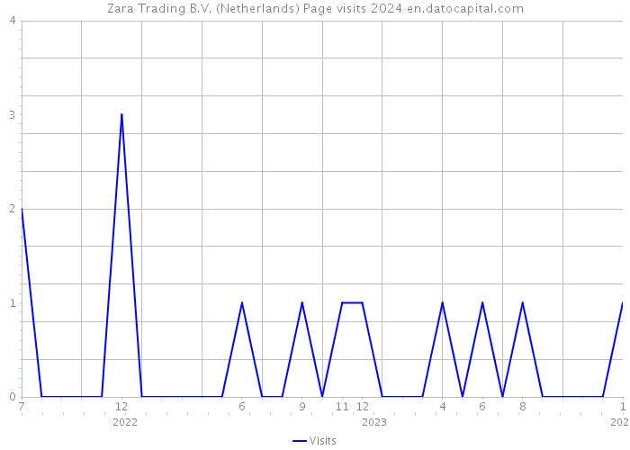 Zara Trading B.V. (Netherlands) Page visits 2024 
