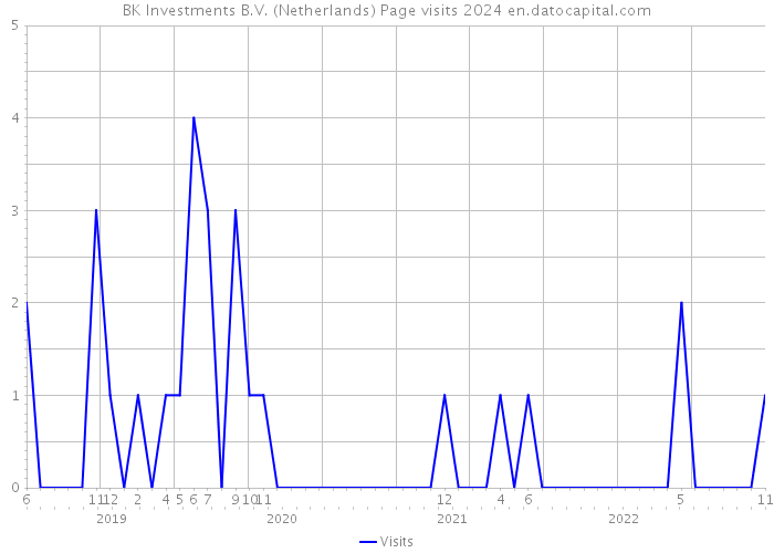 BK Investments B.V. (Netherlands) Page visits 2024 
