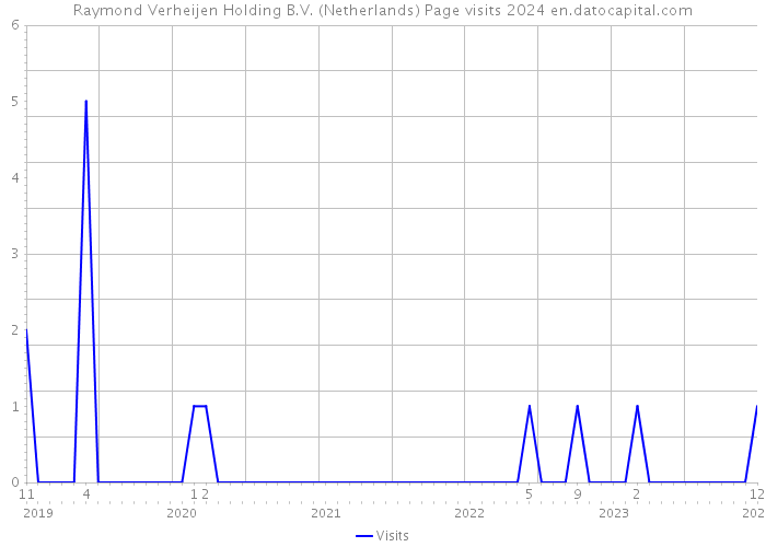 Raymond Verheijen Holding B.V. (Netherlands) Page visits 2024 