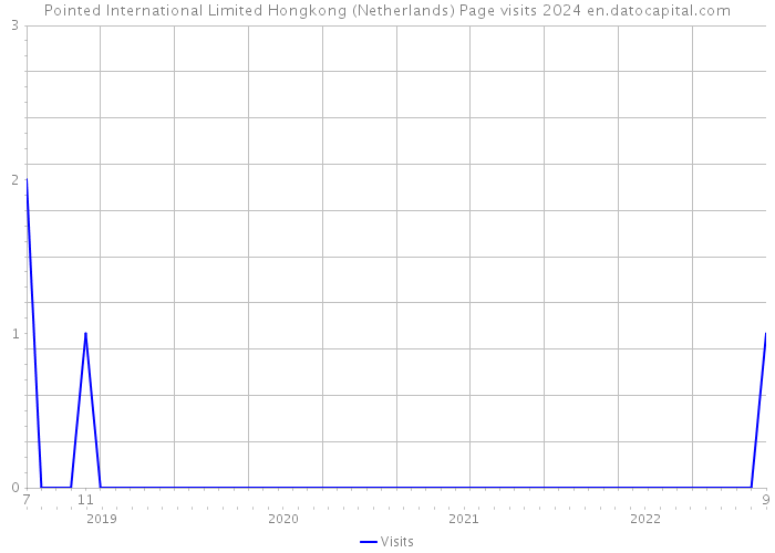 Pointed International Limited Hongkong (Netherlands) Page visits 2024 