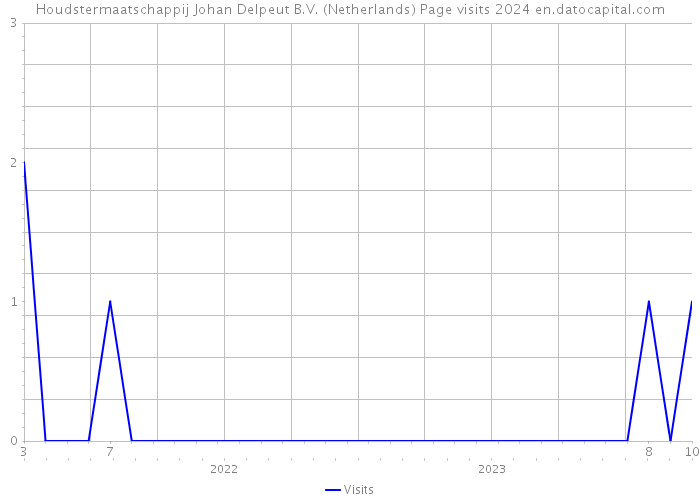 Houdstermaatschappij Johan Delpeut B.V. (Netherlands) Page visits 2024 