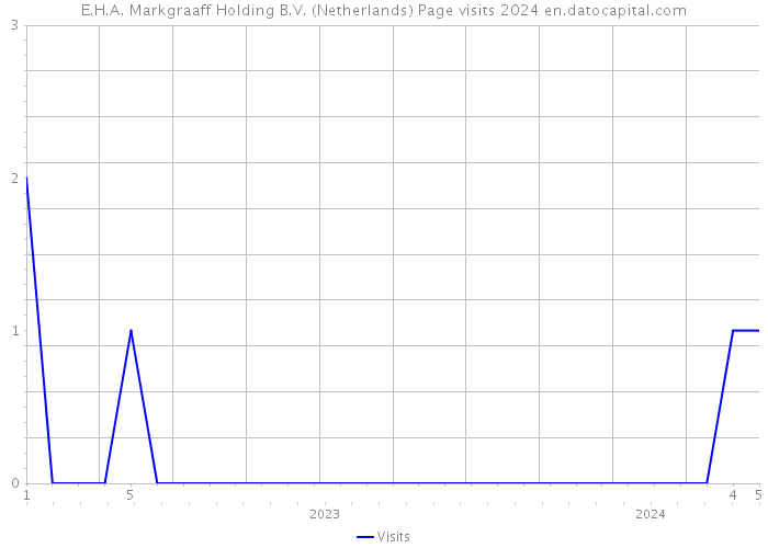 E.H.A. Markgraaff Holding B.V. (Netherlands) Page visits 2024 