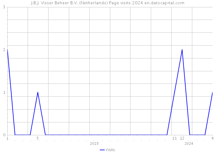 J.B.J. Visser Beheer B.V. (Netherlands) Page visits 2024 