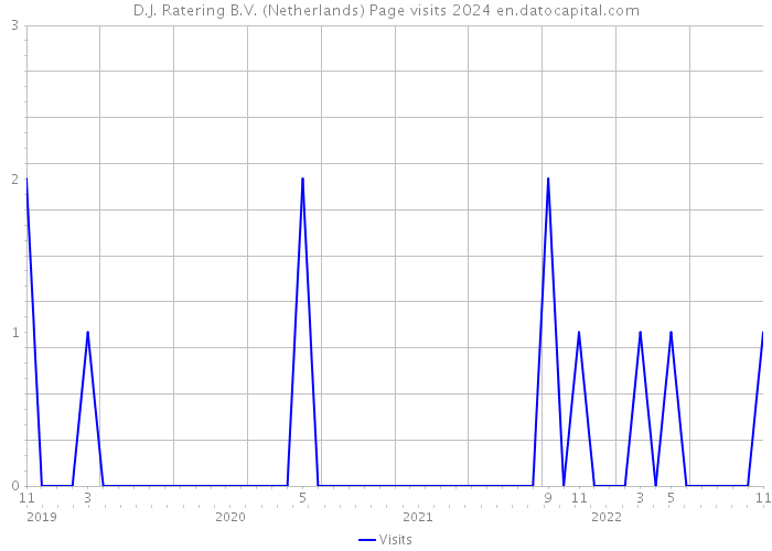 D.J. Ratering B.V. (Netherlands) Page visits 2024 