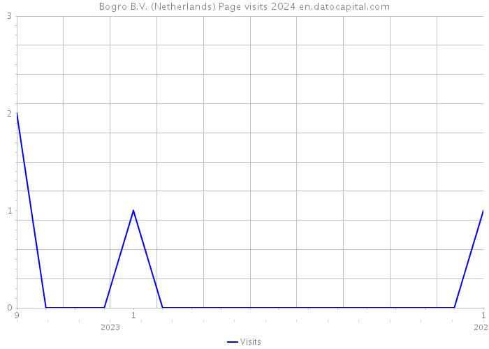 Bogro B.V. (Netherlands) Page visits 2024 
