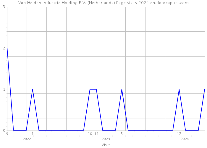 Van Helden Industrie Holding B.V. (Netherlands) Page visits 2024 